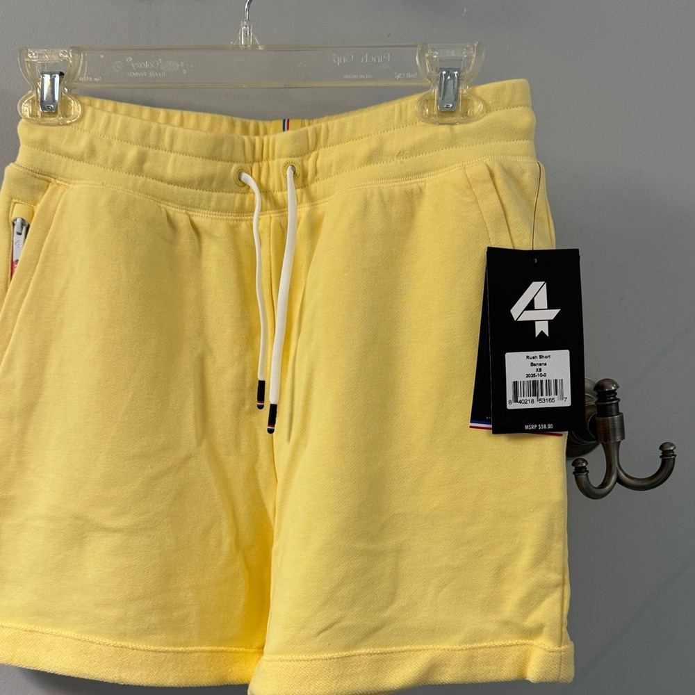 4F Women's Yellow Athletic Shorts